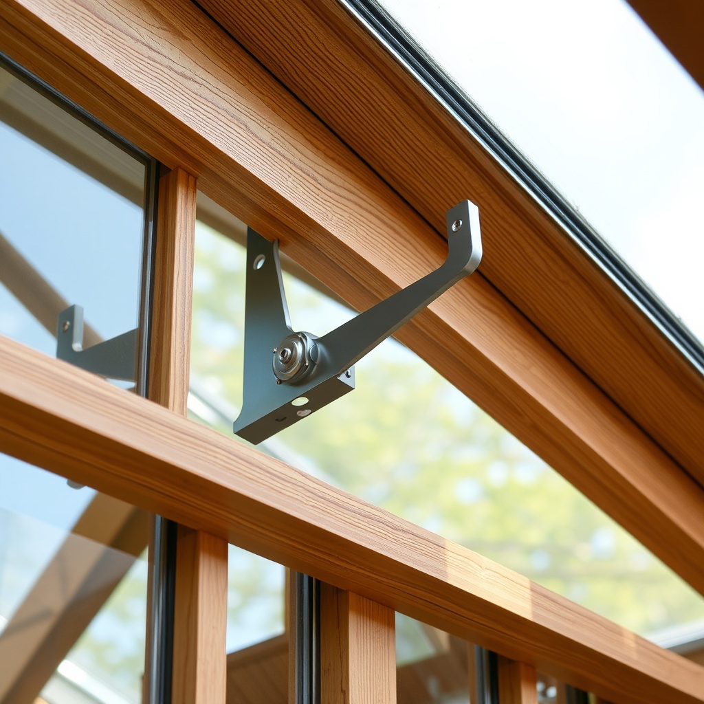 <A clean photorealistic photo showing the wax cylinder mechanism mounted on the roof vent