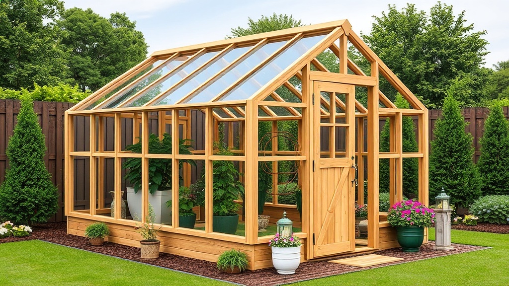 Riverstone 6×8 Wooden Greenhouse: Automatic Roof Vent Opener Installation and Benefits