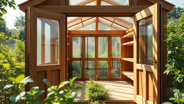 Riverstone 6×8 Wooden Greenhouse: Installing a Drip Irrigation System for Efficient Watering