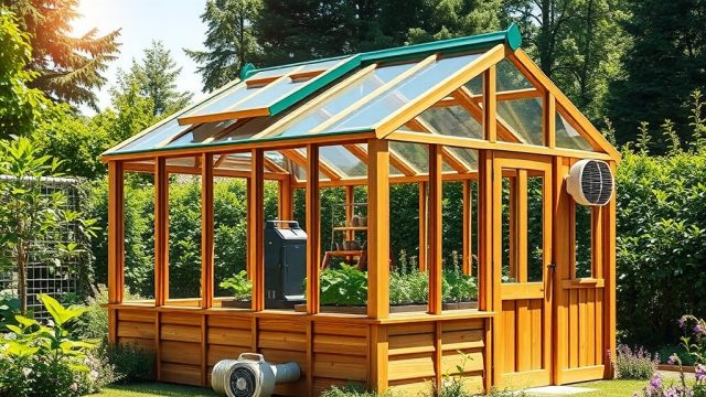 Riverstone 6×8 Wooden Greenhouse: Best Ventilation Strategies for Healthy Plants