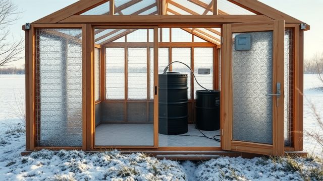Riverstone 6×8 Wooden Greenhouse: Best Heating Solutions for Cold Climates