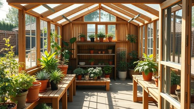 Riverstone 6×8 Wooden Greenhouse: Best Shelving and Benching Layouts