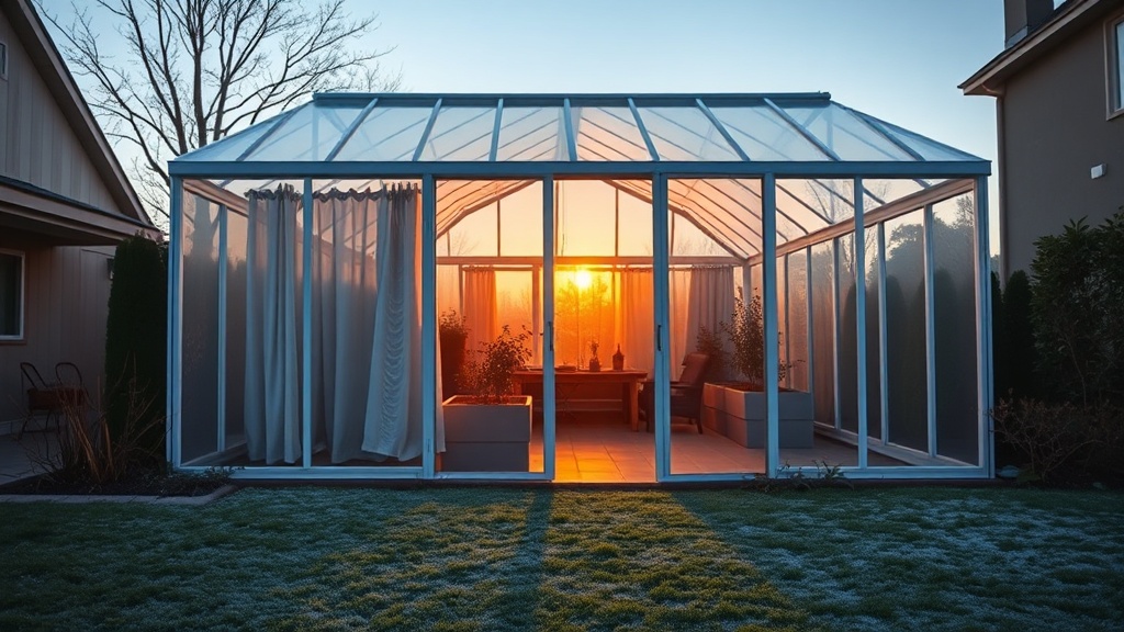 Palram Canopia Harmony 6×8: Installing Heat Retention Curtains for Energy Savings