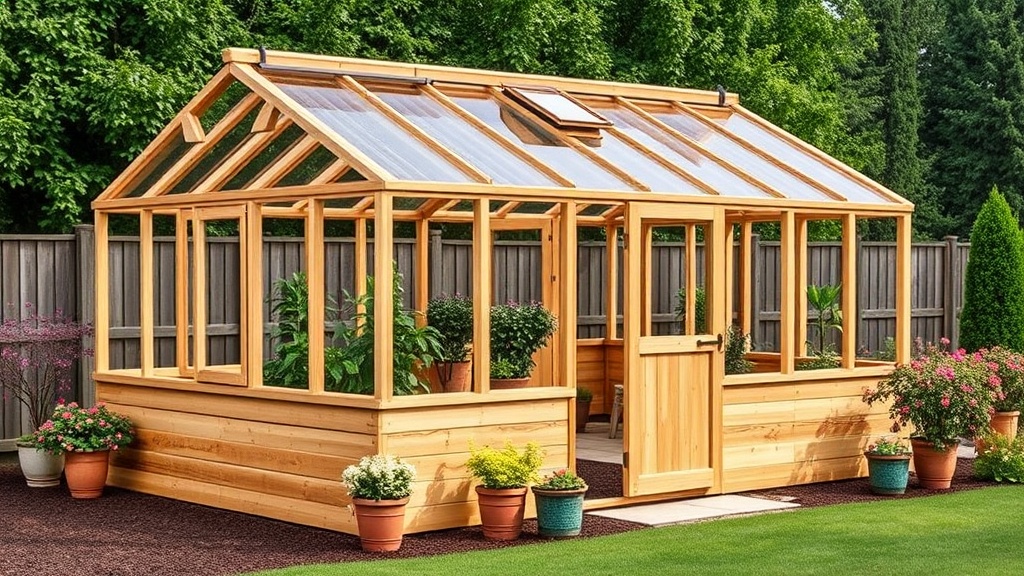 Riverstone 6×8 Wooden Greenhouse: How to Install an Automatic Shade System for Heat Control