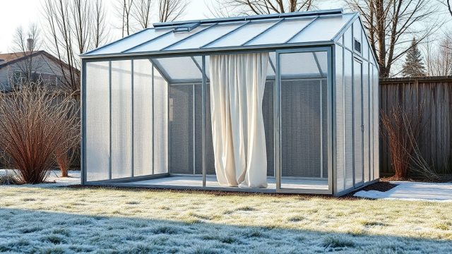 Suncast 8×6 Tremont: Installing Heat Retention Curtains for Energy Savings